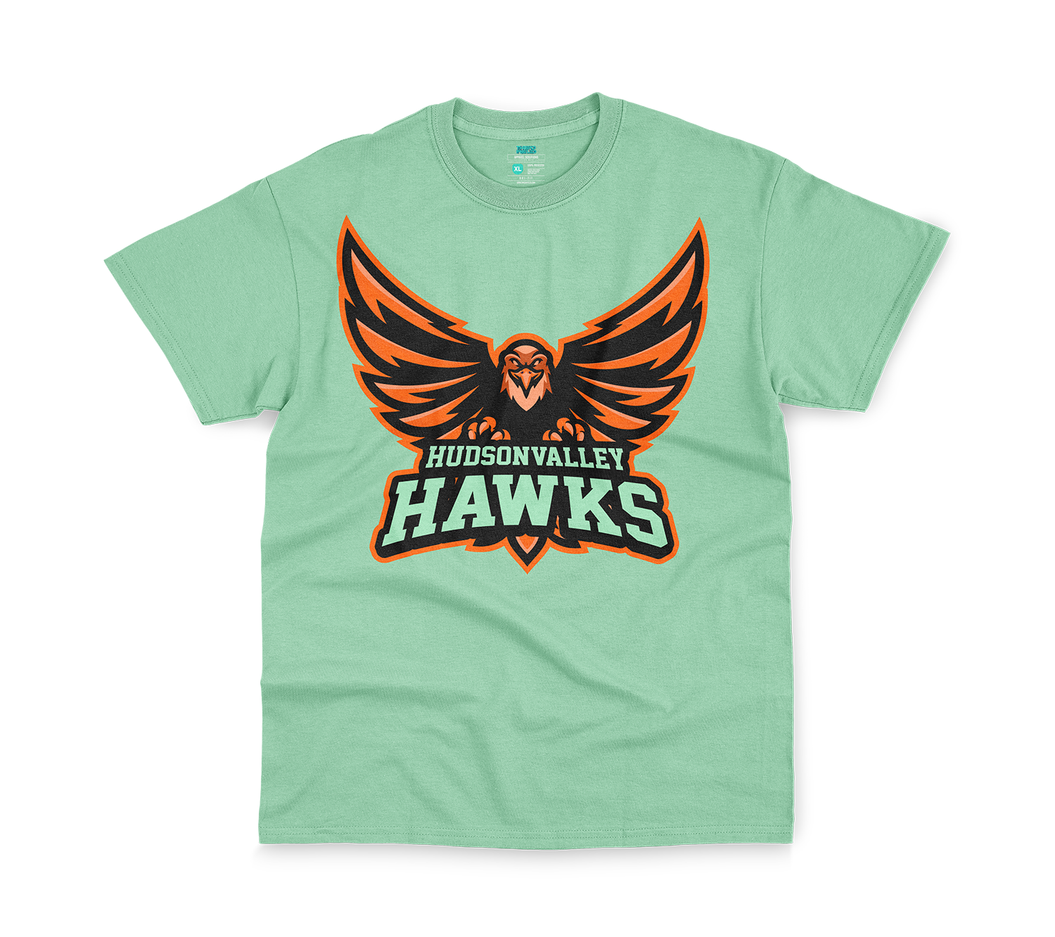 Hawks Mascot Tri-Blend Tee